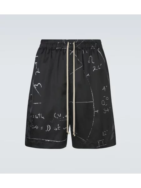 Kratke hlače Rick Owens s printom crna