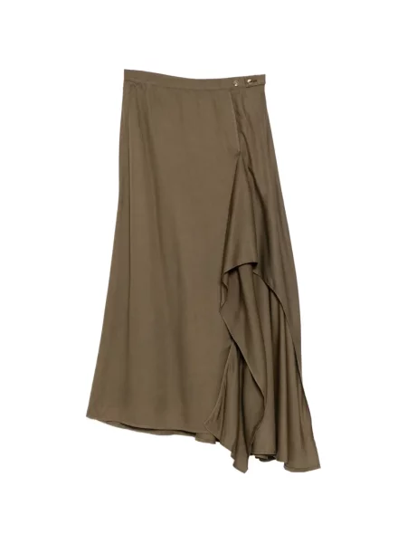 Fustă Yohji Yamamoto asimetrică verde