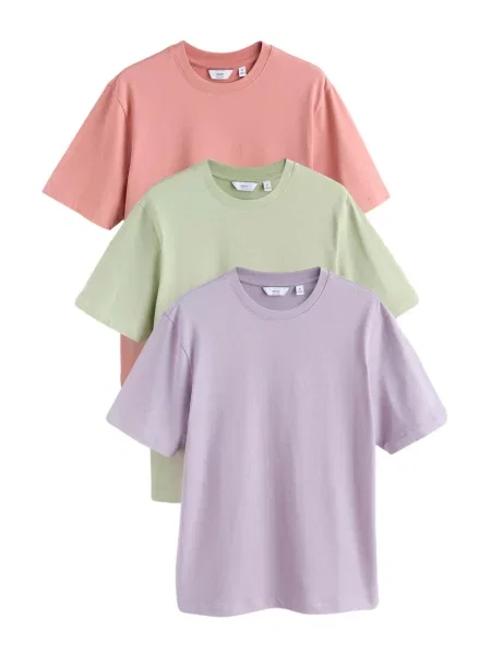 Next Tricou deschis / mov lavandă / roz pitaya verde
