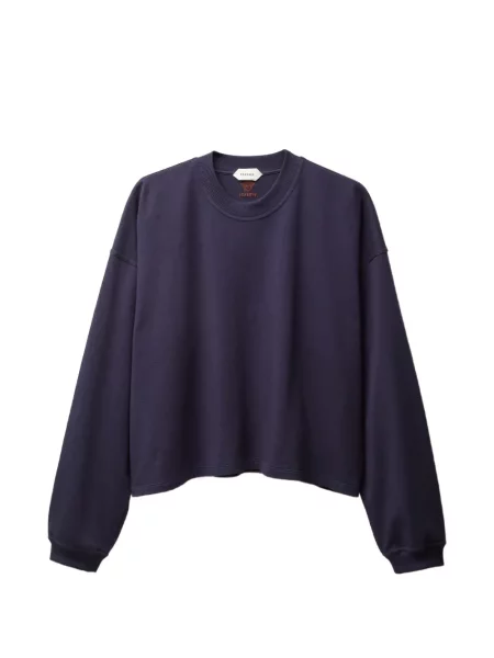 Lung tricou Versace cu broderie din jerseu albastru