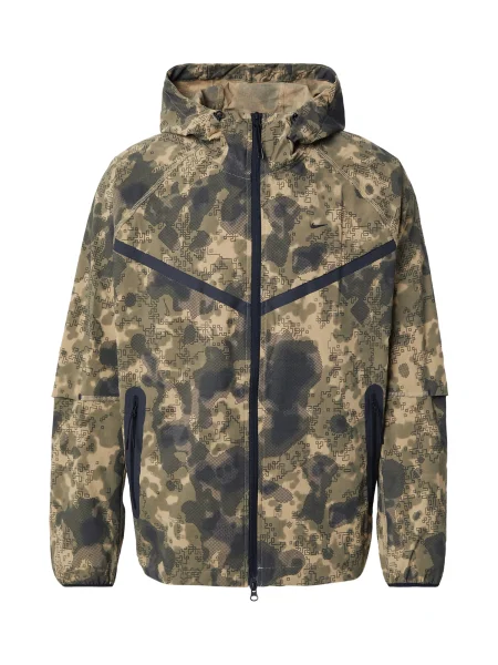 Nike Sportswear Prehodna jakna kaki / oliva črna