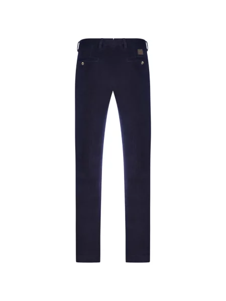 Pantaloni Incotex de catifea cord albastru
