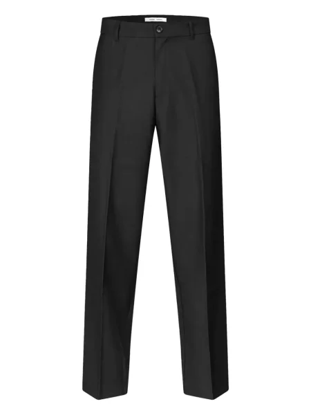 Pantaloni Samsøe Samsøe de lână negru