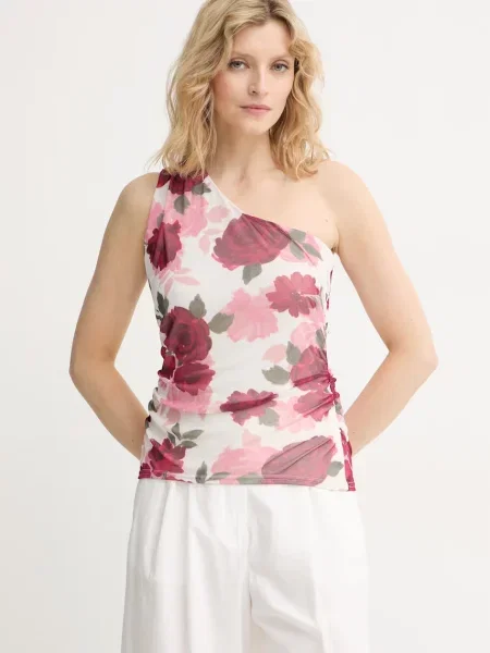 Morgan asimetrična bluza BILBO bela