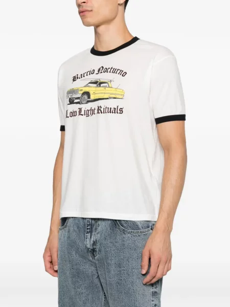 Tricou Second/layer cu imagine alb