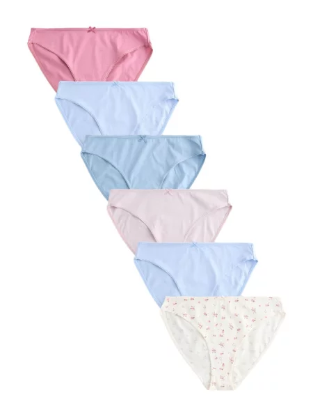 Next Slip ecru / albastru deschis / roz pitaya alb