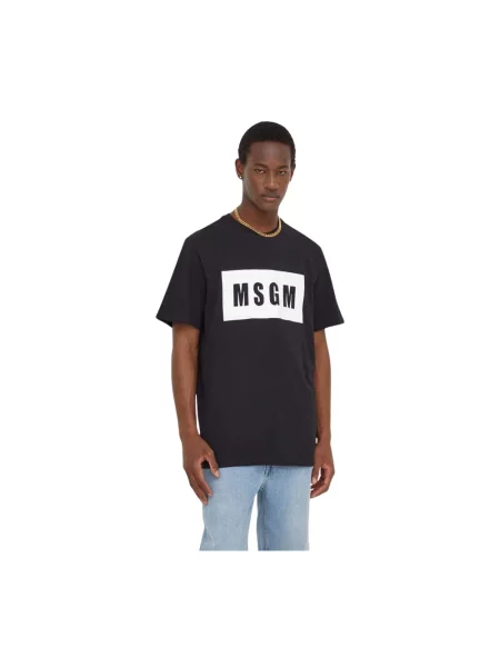 Koszulka Msgm z logo czarna