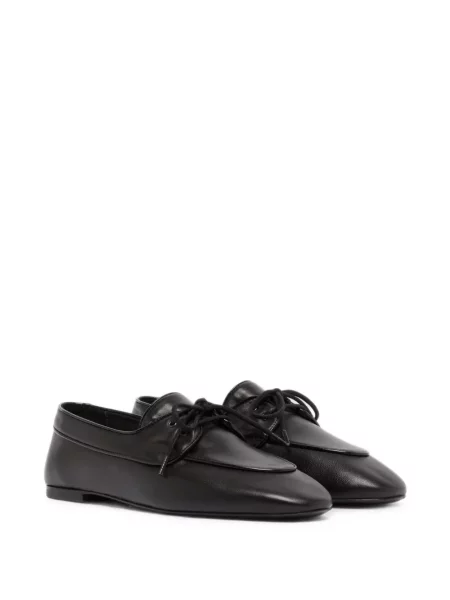 Cipele Carel Paris s vezicama s čipkom crna