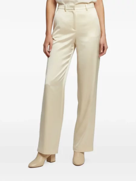 Pantaloni palazzo Magda Butrym din satin