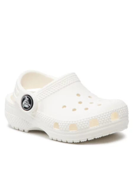Dětské pantofle Crocs bílé