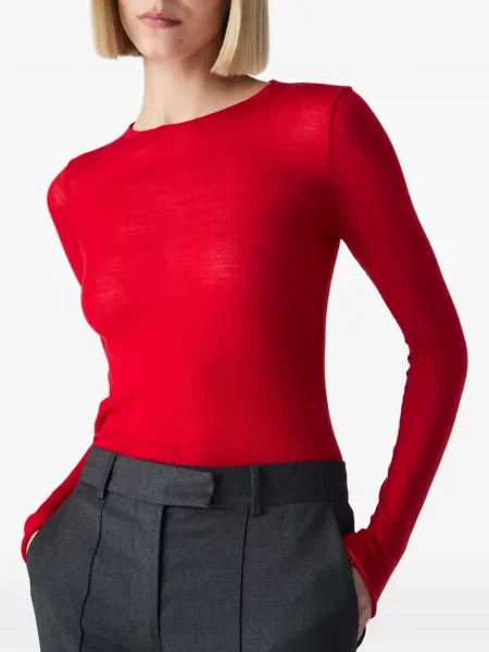 Lung pulover Vera Wang roșu