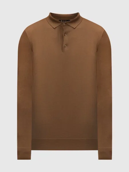 Шерстяное поло Loro Piana хаки