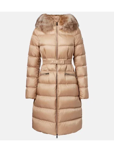 Geacă cu puf Moncler bej