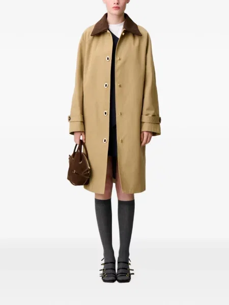Gulerat trenci Claudie Pierlot de catifea