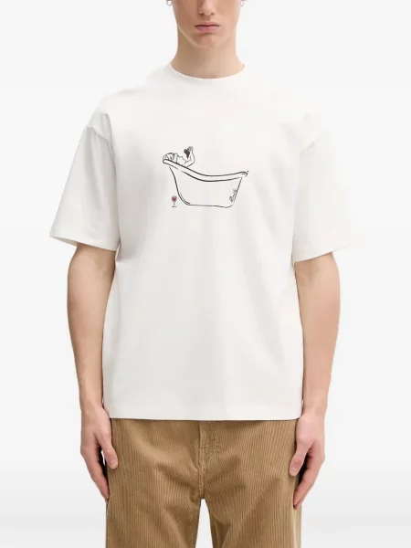 Tricou Drole De Monsieur cu imagine alb