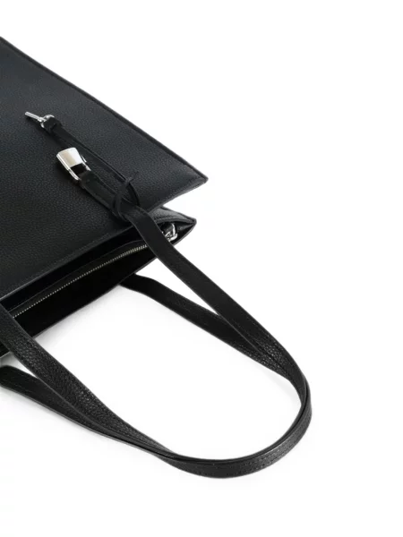 Geantă shopper Marc Jacobs din piele cu imagine negru