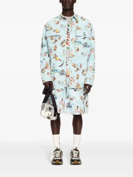 Cămașă Off-white cu imagine alb
