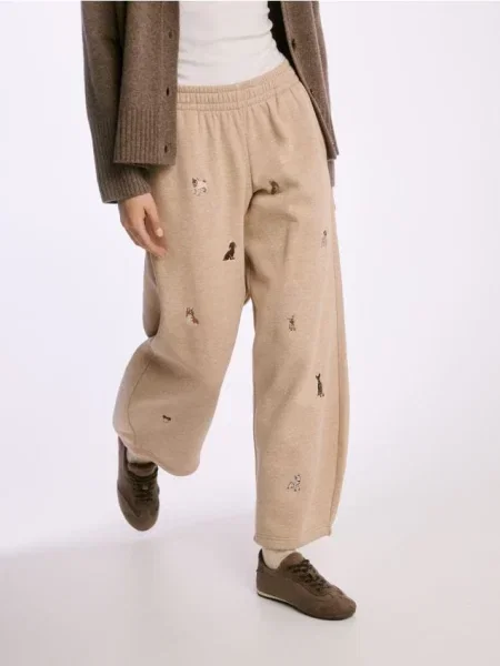 Reserved Pantaloni sport cu conținut ridicat de multicolor
