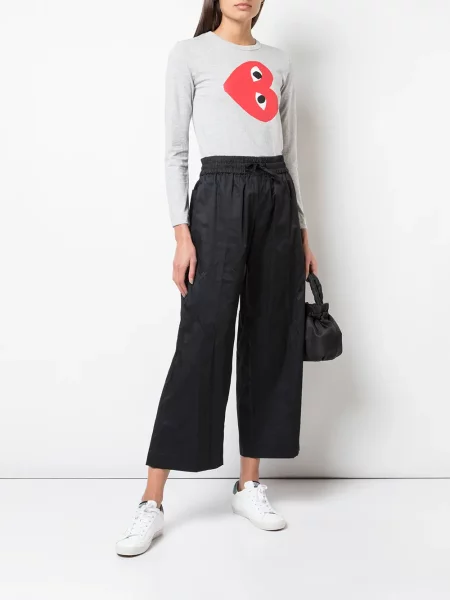 Raštuotas marškinėliai Comme Des Garçons Play pilka