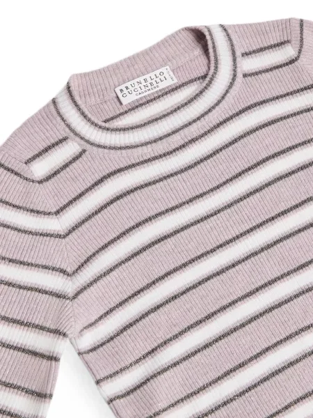 Sweter dziecięcy Brunello Cucinelli różowy