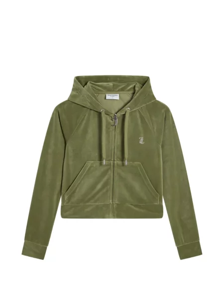 Hanorac cu glugă Juicy Couture verde
