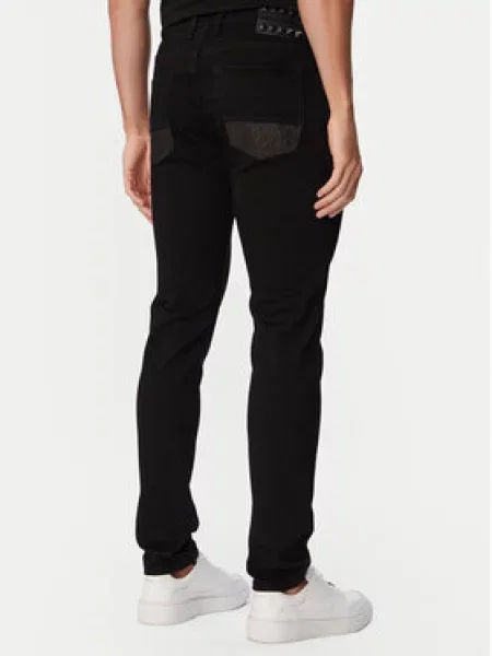 KARL LAGERFELD Jeans hlače Tapered Fit črna