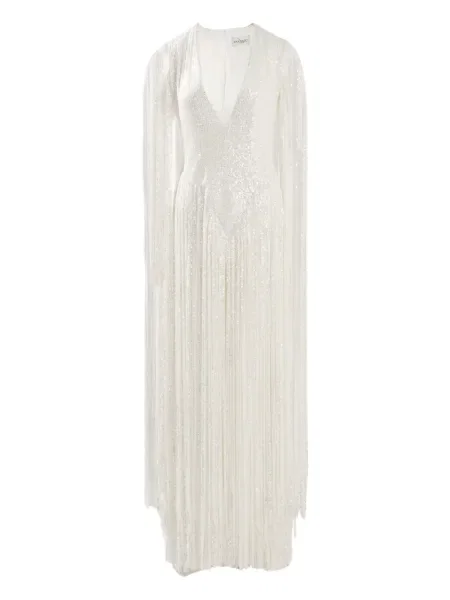 Rochie maxi Ana Radu cu paiete alb