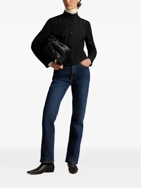 Με κολάρο polo Polo Ralph Lauren μαύρο