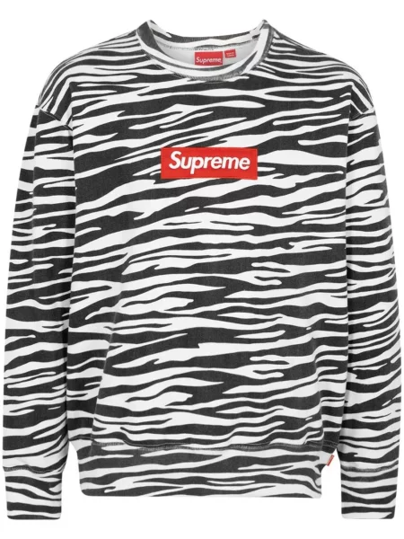 Hanorac crewneck Supreme negru