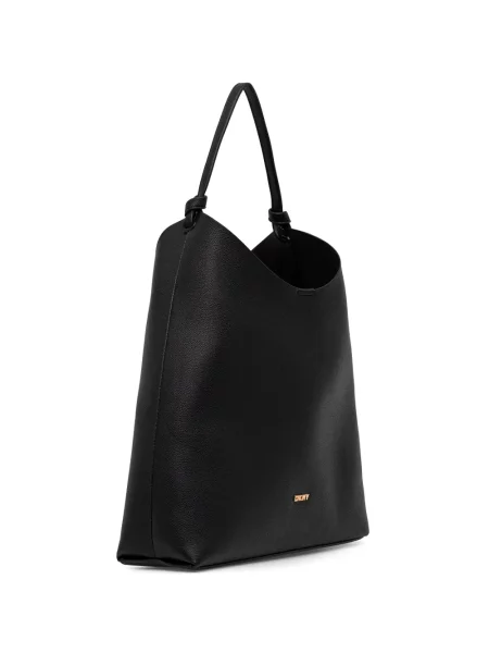 Torbica Dkny s autogramom crna