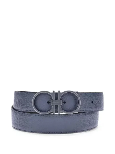 Cu centură curea Ferragamo din piele albastru