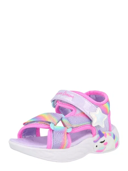 Sandále Skechers ružová