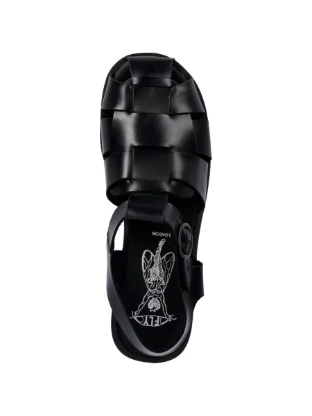 Sandale Fly London din piele negru
