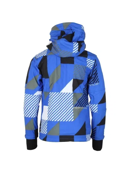 Geacă Peak Mountain softshell albastru