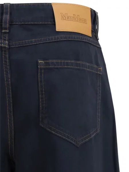 Blugi Max Mara cu 5 buzunare albastru