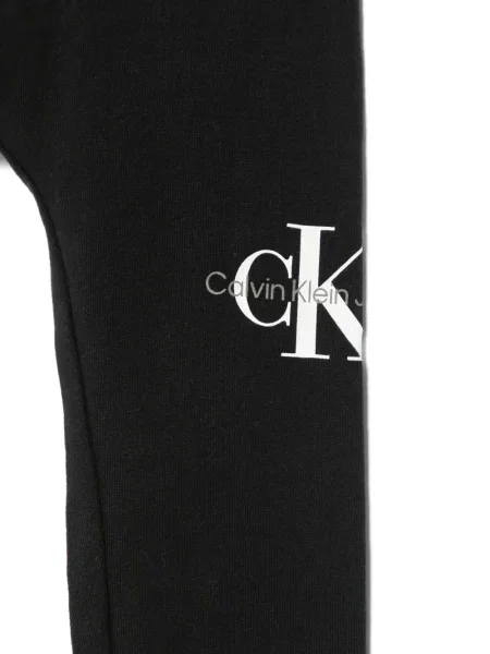 Legginsy dziecięce Calvin Klein czarne