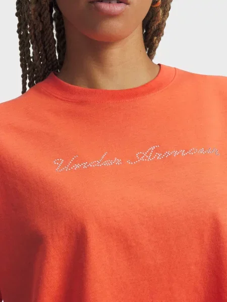 Укороченная футболка Under Armour красная