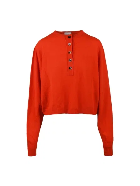 Sweter Alysi wełniany pomarańczowy