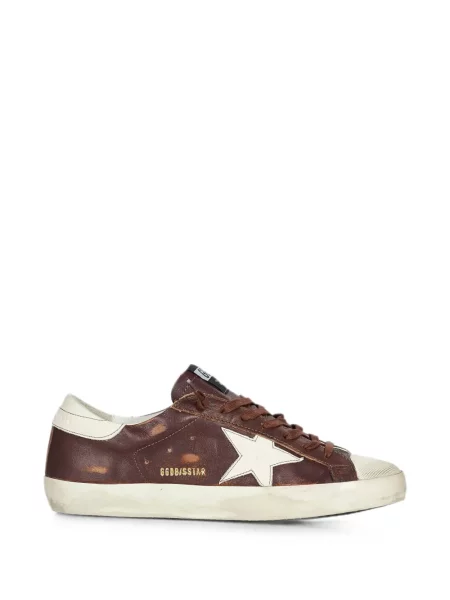 Sneakerși Golden Goose zdrențuiți maro
