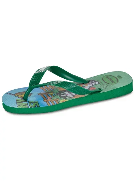 Pantofi copii Havaianas verde