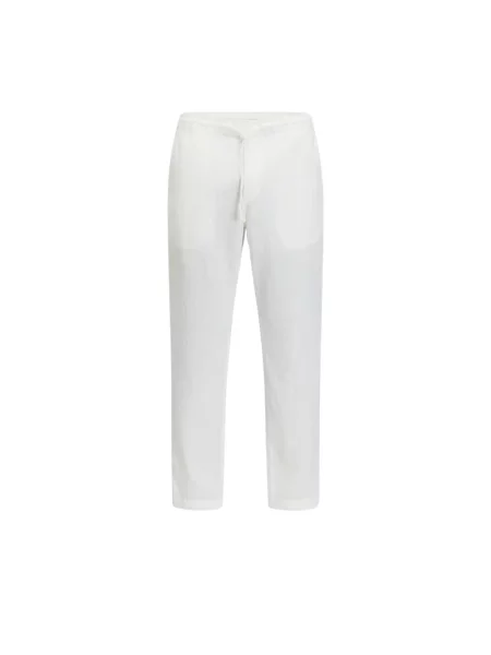 Lniane spodnie Sundek białe