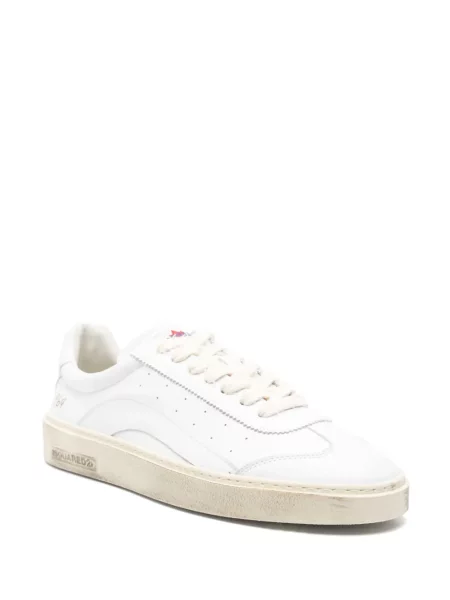 Sneakerși Dsquared2 din piele alb