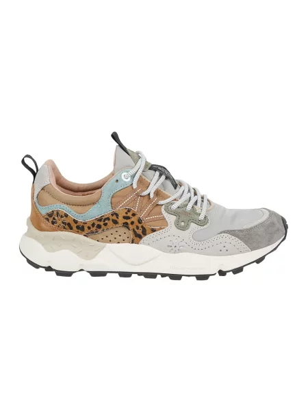 Sneakersy Flower Mountain w kwiatki beżowe