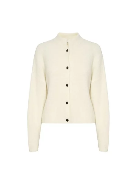 Krótki kardigan Gestuz beżowy