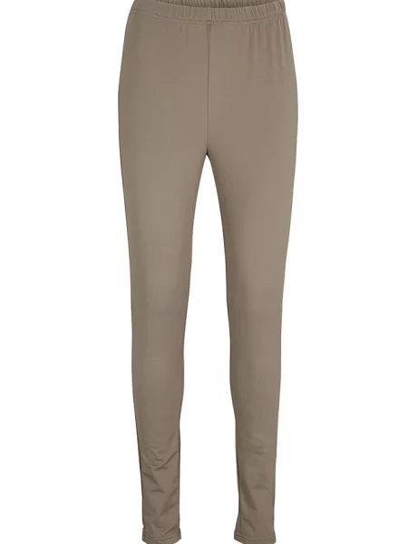 Legginsy termiczne z wygodnym pasem zielone