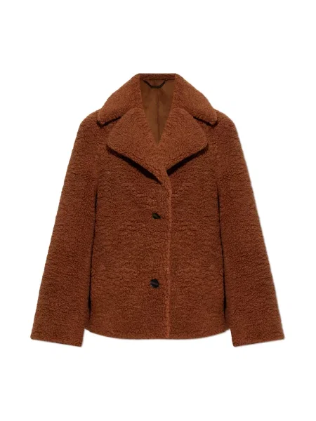 Kurtka Allsaints typu teddy brązowa