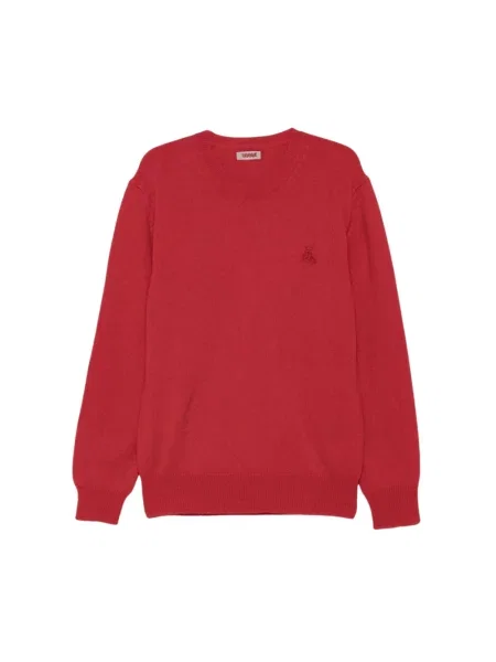Sweter Baracuta wełniany czerwony