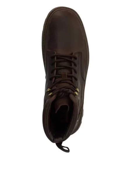 Botine Caterpillar cu șireturi din piele maro