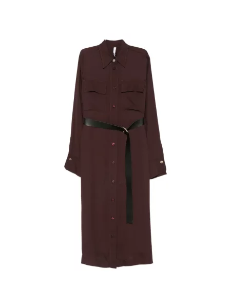 Cu centură rochie midi Imperial roșu