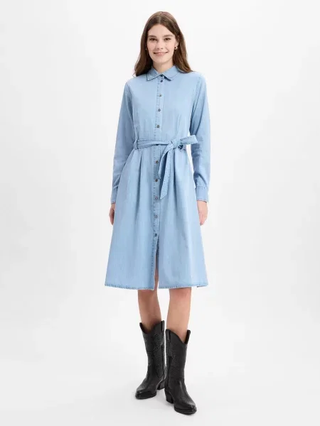 Marie Lund sukienka na co dzień Kobiety Lyocell jednolity 34 niebieski